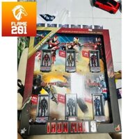 Đồ chơi Mô hình cao cấp Hot Toys Miniature Figure Iron Man 3 Hall of Armor 6 Units Set Series 2 chính hãng