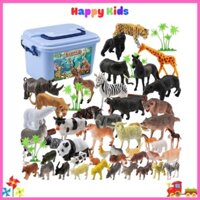Đồ Chơi Mô Hình Con Vật 58 Chi Tiết Cho Bé Làm Quen Với Thế Giới Động Vật, Bộ Động Vât 58 Chi Tiết Có Hộp Đựng Đồ Chơi
