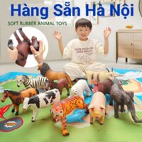 Đồ chơi mô hình con vật Nông Trại bằng nhựa mềm cho bé Chó, Lợn, Thỏ, Cừu, Heo