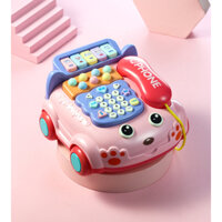 Đồ chơi mô hình điện thoại bàn hình chó dể thương cho bé