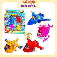 Đồ chơi mô hình Đội bay siêu đẳng Super Win Robot biến hình máy bay 4 NHÂN VẬT QUÀ TẶNG CHO BÉ CÓ SẴN
