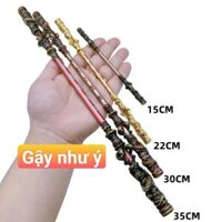 Đồ chơi mô hình gậy như ý Tôn ngộ không bằng kim loại dài 22cm -30cm-35cm trang trí sưu tầm cospaly