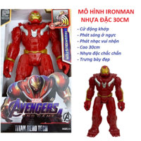 Đồ chơi mô hình hulk buster mô hình siêu anh hùng nhựa đặc cao 30cm siêu lớn có nhạc bé cực thích