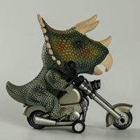 Đồ chơi mô hình khủng long bạo chúa chạy xe máy cực chất