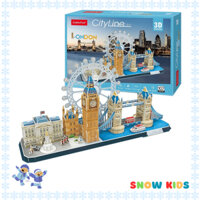 Đồ Chơi Mô Hình Lắp Ghép 3D CubicFun - Thành phố London MC253H - Bộ sưu tập City Line