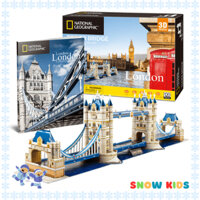 Đồ Chơi Mô Hình Lắp Ghép 3D CubicFun - Cầu tháp London DS0978h - bộ sưu tập National Geographic