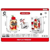 Đồ chơi mô hình lắp ráp đa dạng cực kì dễ thương, trưng bày hoặc móc vào màn hình laptop để trang trí.