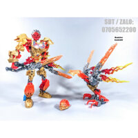 Đồ Chơi Mô Hình lắp ráp LEGO Bionicle 71303 Ikir Creature of Fire & 71308 Tahu Uniter Of Fire Chính Hãng Đan Mạch 2016