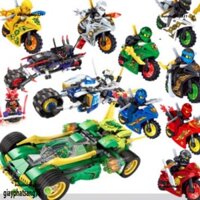 Đồ Chơi mô hình lắp ráp lego Xếp Hình sembo block technic Lego Ninjago zimo 4013 71073 81642 xe đua Bóng Đêm Của Ninja