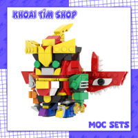 Đồ Chơi Mô Hình Lắp Ráp MOC011 - Brickheadz Robot Siêu Thú Siêu Nhân Gao Icarus Gaoranger MOC 300+ Part