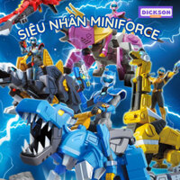 Đồ Chơi Mô Hình MIni Force Robot Siêu Khủng Long Tyranno Sấm Sét Cùng Siêu Nhân