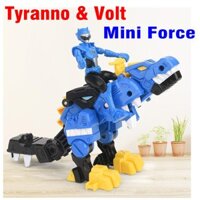 Đồ chơi mô hình miniforce Biệt đội siêu nhân nhí Khủng long Tyranno sấm sét & siêu nhân Volt tốc