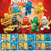 Đồ chơi mô hình nhỏ 8 trong 1 Ninjago có hộp trưng bày lưu trữ Tương thích với gạch Lego Đồ chơi xây dựng giáo dục cho trẻ em Quà tặng trẻ em