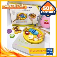 Đồ chơi mô hình nồi lẩu hải sản bằng gỗ cho bé cỡ lớn hàng cao cấp