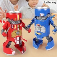 Đồ Chơi Mô Hình Robot Chiến Binh Lon Coca Độc Đáo Cho Bé