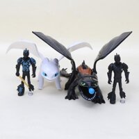 Đồ chơi mô hình rồng Toothless trong How to train your dragon Toothless Action figure Dragon Toothless Toy