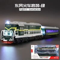 Đồ chơi mô hình tàu điện ngầm Harmony mô phỏng EMU đồ chơi mô hình tàu xanh retro đồ trang trí sưu tầm