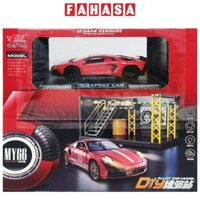 Đồ Chơi Mô Hình Xe 1:32 Lamborghini LP750-SV Và Gara Sửa Chữa Ô Tô - Ming Ying 66 MY66-M5270X - Màu Đỏ
