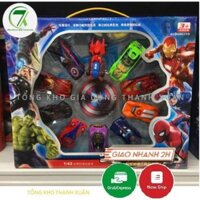 Đồ chơi mô hình xe ô tô sắt Avenger, hộp 10 xe siêu nhân anh hùng bằng sắt cực đẹp, siêu bền dành cho các bé