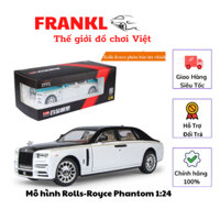 Đồ Chơi Mô hình xe Rolls-Royce Phantom VIII tỉ lệ 1:24, Âm Thanh Ánh Sáng Sống Động, Chất Liệu Kim Loại.