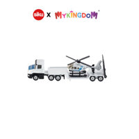 Đồ Chơi Mô Hình Xe Tải Sản Thấp Và Trực Thăng Cảnh Sát Đức SIKU 1610