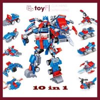 Đồ Chơi Mô hình xếp hình Lego Robot Siêu Nhân 10 in 1 với 267 chi tiết Chính Hãng Cao Cấp - toyF