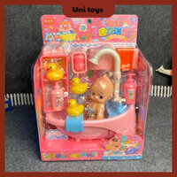 Đồ chơi mô phỏng búp bê bồn tắm có thể phun nước dùng pin cho bé trai và bé gái |Mã 1368-62