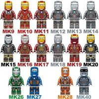Đồ chơi mới tương thích, mô hình Iron Man anime, siêu anh hùng, liên minh báo thù, áo giáp mecha, khối xây dựng lắp ráp cho bé trai 0JSB