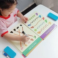 Đồ chơi Montessori s vẽ và xóa được cho bé, chất liệu cao cấp, giáo dục sớm cho trẻ từ 1+