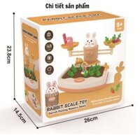 Đồ Chơi Montesstori Thông Minh Cân Bằng Toán Học Thỏ,Nông Trại nhổ Củ Cải,Cà Rốt Cho Bé Phát Triển Tư Duy Trí Tuệ