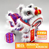 Đồ chơi múa lân màu tím, múa lân, múa lân, đồ trang trí thủ công dân gian trẻ em sành điệu