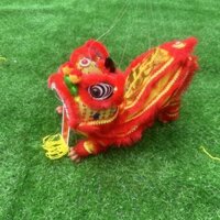 Đồ chơi múa lân, múa rối, múa lân, lễ hội thiếu nhi, dân gian truyền thống, văn hóa dân gian Retro