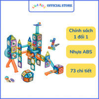 Đồ chơi nam châm kính LILA KIDS 72 chi tiết, Lego cho bé sáng tạo, phát triển tư duy giải quyết vấn đề