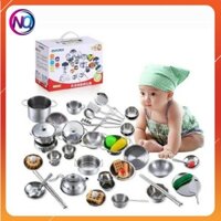 ĐỒ CHƠI NẤU ĂN BẰNG INOX 40 CHI TIẾT