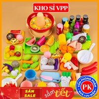 Đồ chơi nấu ăn cho bé mô phỏng nồi lẩu set mô hình đồ chơi nấu lẩu sáng tạo E956
