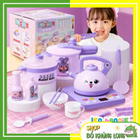 Đồ Chơi Nấu Ăn Đồ Chơi Dụng Cụ Đầu Bếp Nấu Ăn Thỏ Tím 20 Chi Tiết Kèm Bếp Bếp Nấu Ăn Đồ Chơi Cho Bé Gái - BỐ KHỦNG LONG