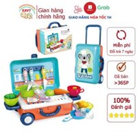 Đồ chơi nấu ăn KAVY cho bé phiên bản quốc tế kèm vali đựng tiện dụng, nhựa nguyên sinh an toàn