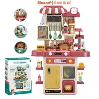Đồ chơi nấu ăn mô phỏng đồ dùng nhà bếp nấu ăn, đồ chơi bé gái từ 2 đến 6 tuổi Biacare