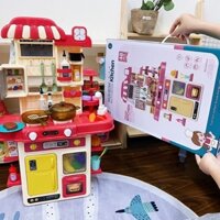 Đồ chơi nấu ăn mô phỏng đồ dùng nhà bếp nấu ăn, đồ chơi bé gái từ 2 đến 6 tuổi