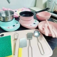Đồ Chơi Nấu Ăn Thật Trọn Bộ Cho Bé, Đồ Chơi Nhà Bếp mini Nấu Ăn Thật EVADA