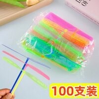 Đồ chơi ném vòng cho trẻ em, đồ chơi ném đĩa UFO xoay hình chuồn chuồn lớn bằng tre, quà tặng cho học sinh mẫu giáo
