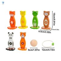 Đồ chơi ném vòng Trò chơi tiệc bằng gỗ Hoạt động mầm non cho bé Giáo dục sớm