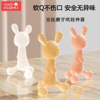 Đồ chơi ngậm cho trẻ em - Núm vú silicone cho giai đoạn cố định miệng, chống mút ngón tay, hình nấm và thỏ, an toàn khi đun sôi 250302
