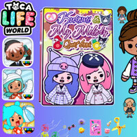 ĐỒ CHƠI NGÔI NHÀ BÚP BÊ GIẤY CẮT THỦ CÔNG DIY - Ngôi nhà của bé Kuromi and Melody In Quiet Book.