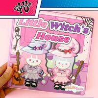 Đồ Chơi Ngôi Nhà Búp Bê Giấy Thủ Công Tự Cắt Dán - Ngôi Nhà Cửa Cô Bé Phù Thủy Lily - KHÔNG BỊ WATERMARK