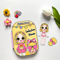 Đồ chơi Ngôi nhà đáng yêu của chị em vịt Lalafan - Búp bê giấy Pighandmade