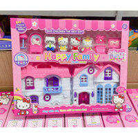 Đồ chơi ngôi nhà Hello Kitty gồm 4 nhân vật xinh xắn cho bé trai bé gái