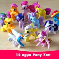 đồ chơi ngựa pony - set 12 ngựa pony