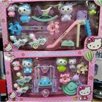 Đồ chơi nhà búp bê 99602 khu vui chơi của mèo Hello Kitty chọn mẫu ngẫu nhiên