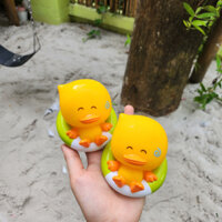 Đồ Chơi Nhà Tắm Kiêm Nhiệt Kế Đo Nước Tắm Cho Bé Chú Vịt Báo Nóng Cảm Biến Nhiệt Bath Duck INFANTINO- Hàng Chính Hãng